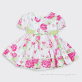 Infant baby girl dresses flower pattern kids frock design toddler girls princess dress